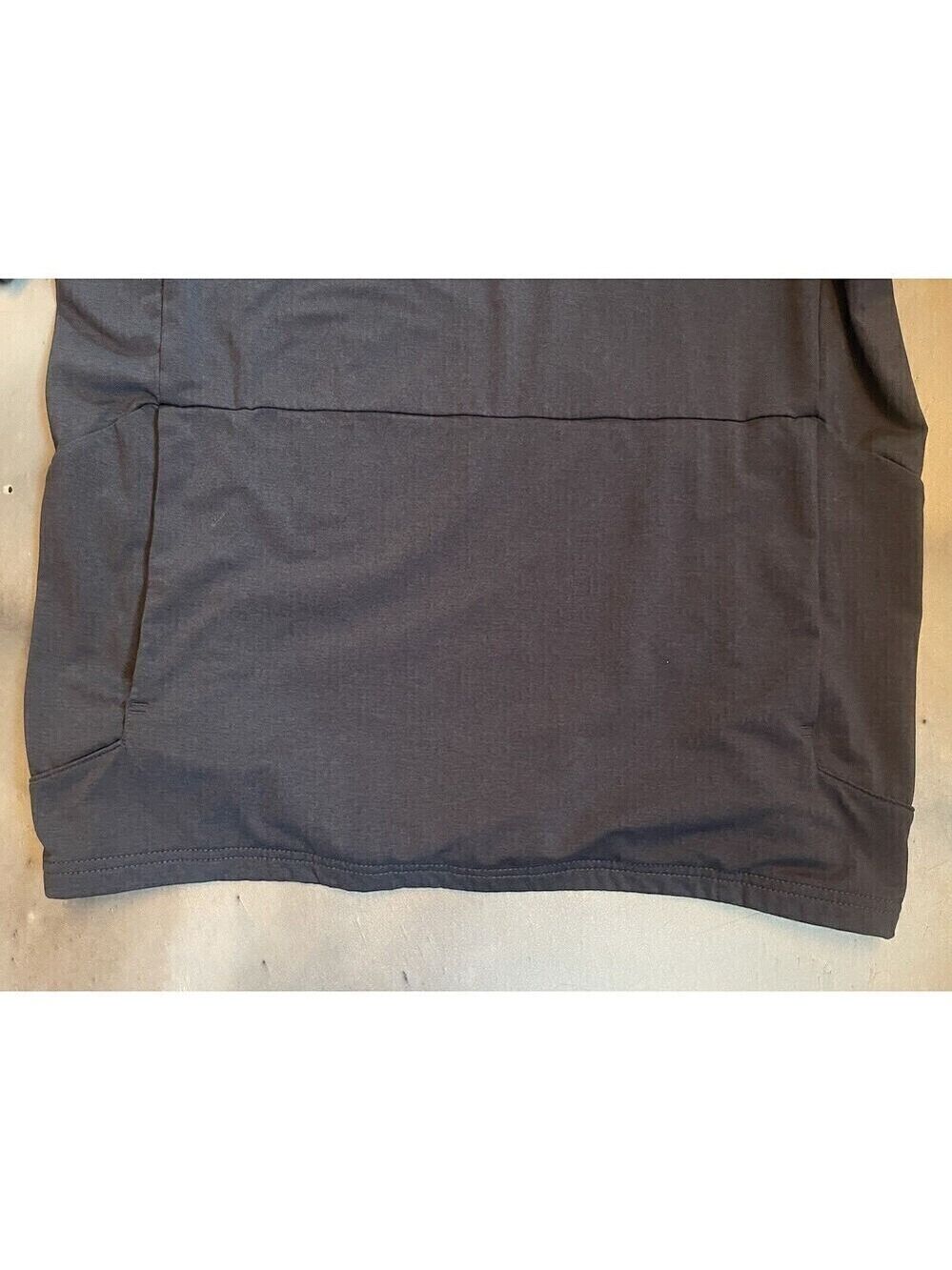 Prana Breathe Womens Dark Gray Hoodie Pullover Sz Small Kangaroo Pocket Long Slv - Picture 7 of 7
